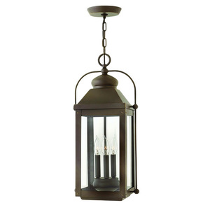 H1852LZ Anchorage Hanging Hanging Lantern - Light Oiled Bronze