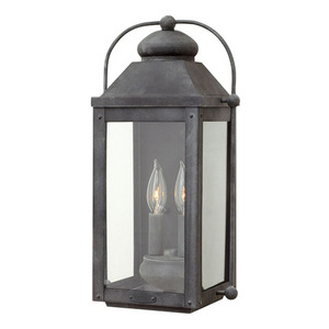 H1854DZLL Anchorage Entrance Outdoor Wall Light - Aged Zinc