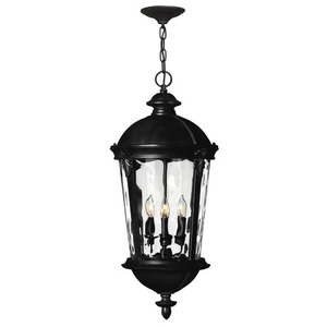 H1892BKLED Windsor Hanging Hanging Lantern - Black