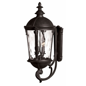 H1895BK Windsor Entrance Outdoor Wall Light - Black