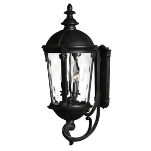 H1895BKLED Windsor Entrance Outdoor Wall Light - Black