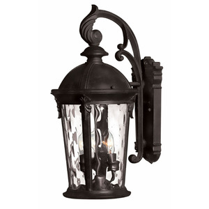 H1898BK Windsor Entrance Outdoor Wall Light - Black