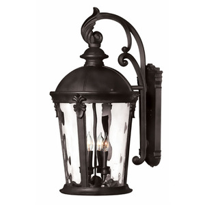 H1899BK Windsor Entrance Outdoor Wall Light - Black