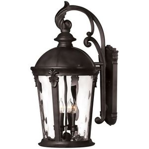 H1899BKLED Windsor Entrance Outdoor Wall Light - Black