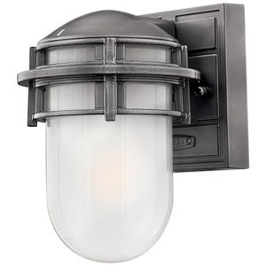 H1956HEGU24 Reef Entrance Outdoor Wall Light - Hematite