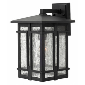 H1964MBLED Tucker Entrance Outdoor Wall Light - Museum Black