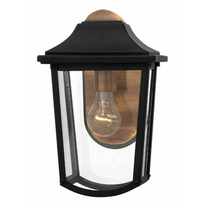 H1970BK Burton Entrance Outdoor Wall Light - Black