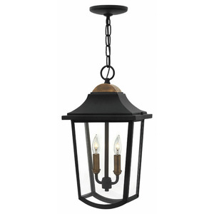 H1972BK Burton Hanging Hanging Lantern - Black