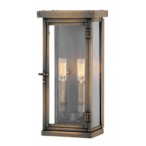 H2004DS Parkside Entrance Outdoor Wall Light - Dark Antique Brass