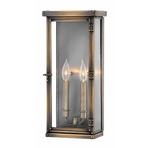 H2005DS Parkside Entrance Outdoor Wall Light - Dark Antique Brass