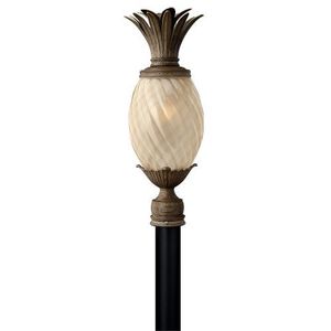 H2121PZGU24 Plantation Post Light Post Lights - Pearl Bronze