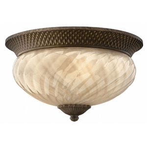 H2123PZLED Plantation Ceiling Ceiling Mounted - Pearl Bronze