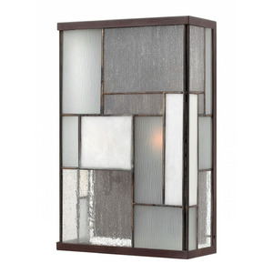 H2154KZ Mondrian Entrance Outdoor Wall Light - Buckeye Bronze