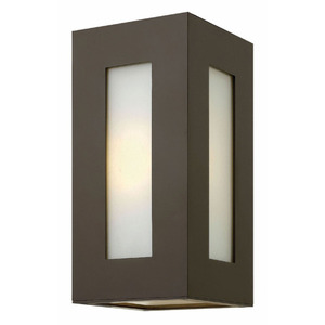 H2190BZLED Dorian Entrance Outdoor Wall Light - Bronze