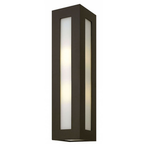 H2195BZLED Dorian Entrance Outdoor Wall Light - Bronze