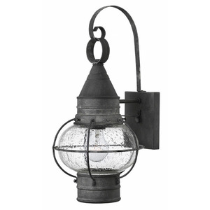 H2200DZLED Cape Cod Entrance Outdoor Wall Light - Aged Zinc