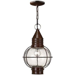 H2202SZLED Cape Cod Hanging Hanging Lantern - Sienna Bronze