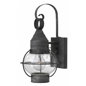 H2206DZLED Cape Cod Entrance Outdoor Wall Light - Aged Zinc