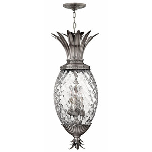 H2222PL Plantation Hanging Hanging Lantern - Polished Antique Nickel