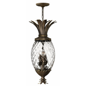 H2222PZ Plantation Hanging Hanging Lantern - Pearl Bronze