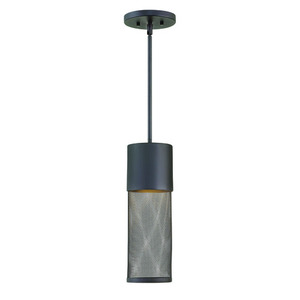 H2302BKLED Aria Hanging Hanging Lantern - Black