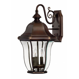 H2334CB Monticello Entrance Outdoor Wall Light - Copper Bronze