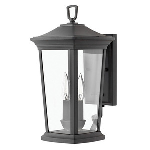 H2360MB Bromley Entrance Outdoor Wall Light - Museum Black