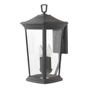 H2365MBLL Bromley Entrance Outdoor Wall Light - Museum Black