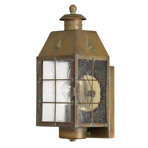 H2370AS Nantucket Entrance Outdoor Wall Light - Aged Brass