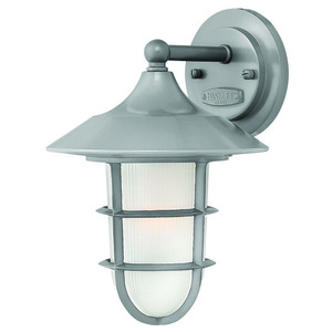 H2410HE Lakewood Park Entrance Outdoor Wall Light - Hematite