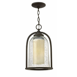 H2612OZLED Quincy Hanging Hanging Lantern - Oil Rubbed Bronze