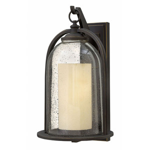 H2618OZLED Quincy Entrance Outdoor Wall Light - Oil Rubbed Bronze