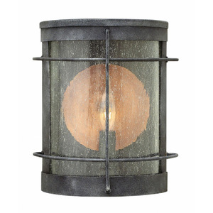 H2620DZ Newport Entrance Outdoor Wall Light - Aged Zinc