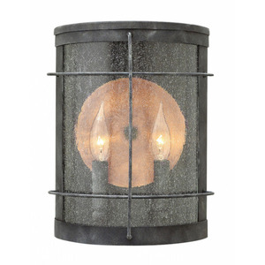 H2624DZ Newport Entrance Outdoor Wall Light - Aged Zinc