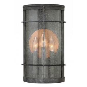 H2625DZ Newport Entrance Outdoor Wall Light - Aged Zinc