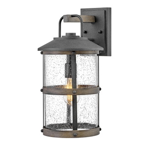 H2684DZLV Lakehouse Entrance Outdoor Wall Light - Aged Zinc