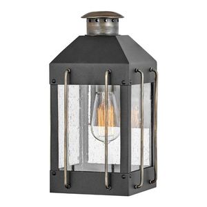 H2730TK Fitzgerald Entrance Outdoor Wall Light - Textured Black