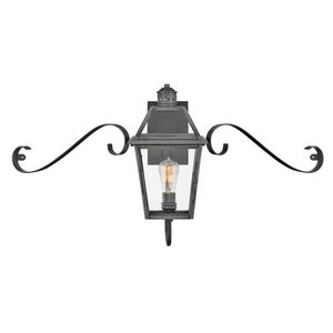 H2770BLBSCR Nouvelle Entrance Outdoor Wall Light - Blackened Brass