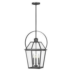 H2772BLB Nouvelle Hanging Hanging Lantern - Blackened Brass