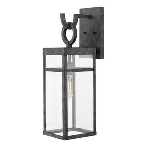 H2804DZLL Porter Entrance Outdoor Wall Light - Aged Zinc