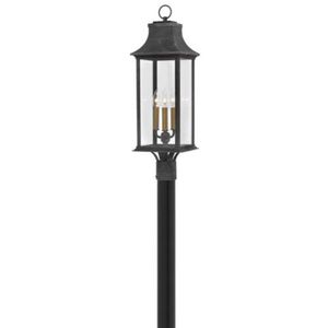 H2931DZLL Adair Pier Mount Post Lights - Aged Zinc