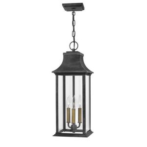 H2932DZ Adair Hanging Hanging Lantern - Aged Zinc