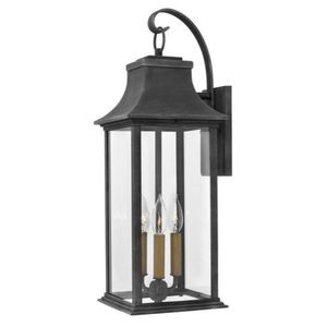 H2935DZLL Adair Entrance Outdoor Wall Light - Aged Zinc