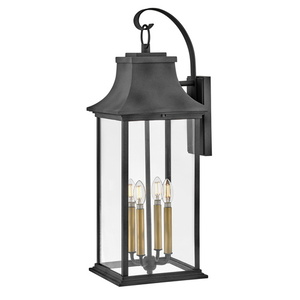 H2938DZLL Adair Entrance Outdoor Wall Light - Aged Zinc