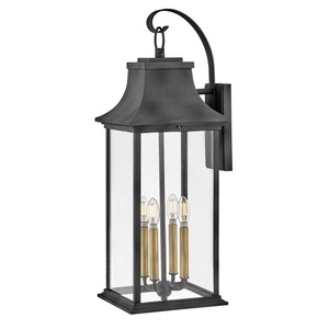 H2938DZ Adair Entrance Outdoor Wall Light - Aged Zinc