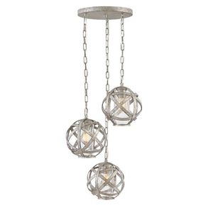 H29704WZ Carson Hanging Hanging Lantern - Weathered Zinc