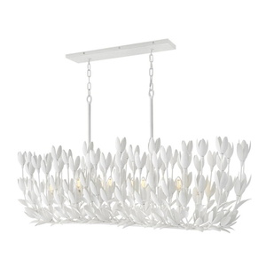 H30015TXP Flora Linear Pendant Pendant Light - Textured Plaster