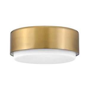 H30073LCB Cedric Flush Mount Ceiling Light - Lacquered Brass