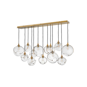 H30305HBR Skye Linear Pendant Pendant Light - Heritage Brass