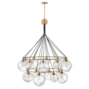 H30308HBR Skye Large Foyer Chandelier Chandelier - Heritage Brass